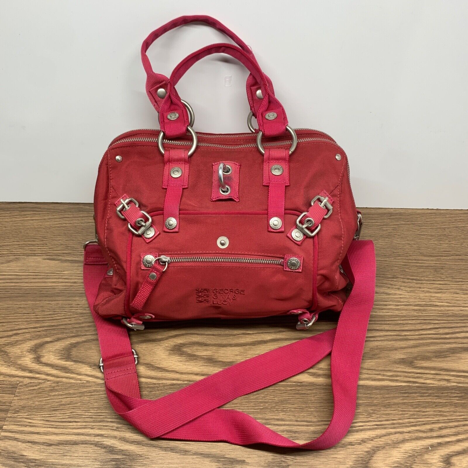 George Gina & Lucy Vintage Rose Polyester Nylon Zip Y2k Je Ny Sais Quoi